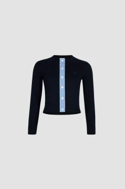 Cardigan mit aufgesticktem JP-Monogramm aus Baumwolle