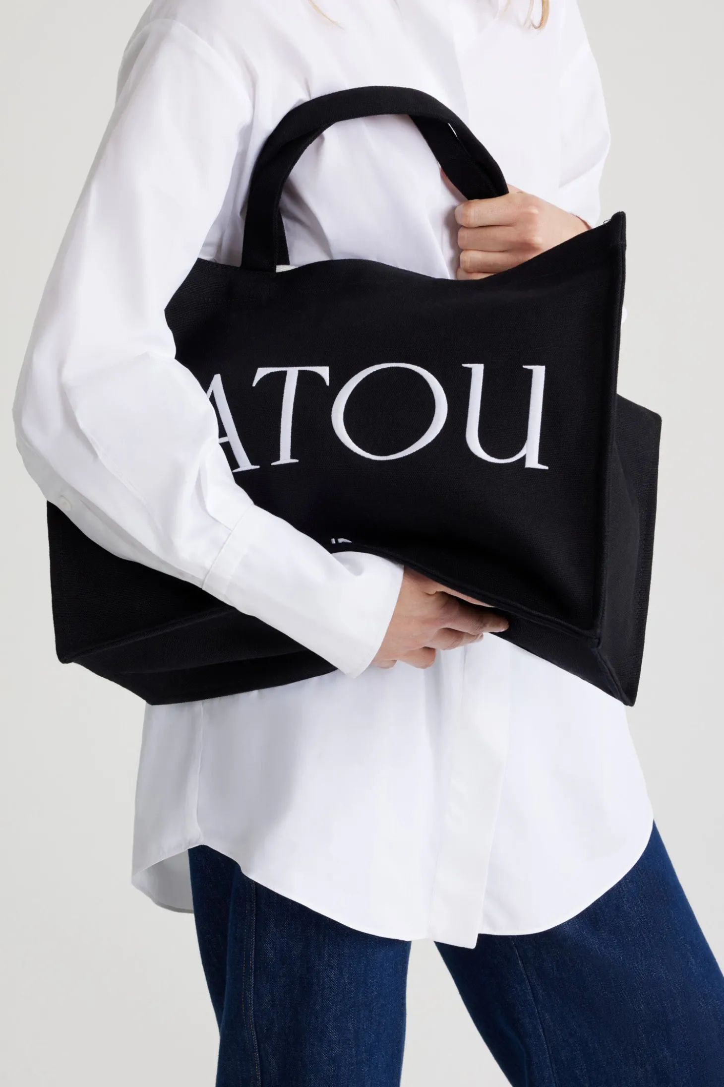 Großer Patou-Shopper aus Baumwollcanvas