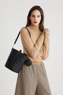 JP Mini-Pochette aus Leder
