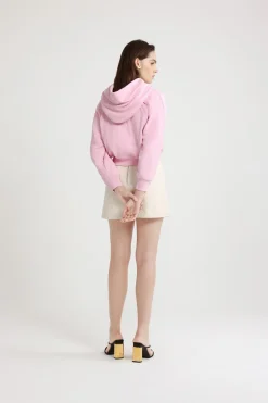 Kapuzenpullover aus Bio-Baumwolle mit Medaillon-Logo