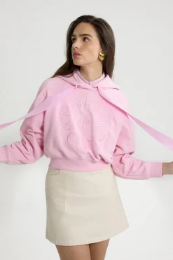 Kapuzenpullover aus Bio-Baumwolle mit Medaillon-Logo