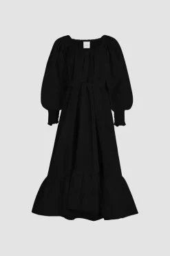 Maxi-Cocktailkleid aus recycelter Faille