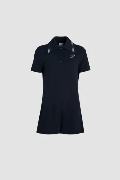Mini-Polokleid mit aufgesticktem JP-Monogramm aus Bio-Baumwollpiqué