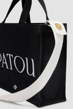 Mittelgroßer Patou Shopper mit Logo aus Baumwollcanvas