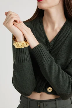 Münzenarmband aus vergoldetem Messing