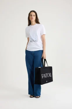 T-Shirt mit Patou Logo aus Bio-Baumwolle